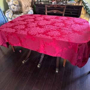 The Big One Rich Red poinsettias Tablecloth